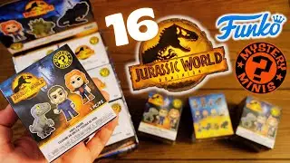 16 Jurassic World Dominion Funko Mystery Mini Figures | Unboxing New Jurassic World Toys