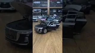 1:24 Scale Die-Cast HONGQI-H9 Model Car | Large Alloy with 6 Openable Doors, Lights, Music & Horn