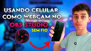 COMO USAR CELULAR COMO WEBCAM NO OBS STUDIO SEM FIO em 2024