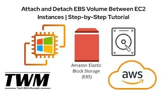 How to Detach & Attach EBS Volume Between Windows EC2 Instances in Amazon Web Services (AWS)