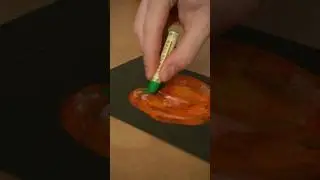 Хурма и масляная пастель Sennelier #art