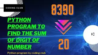 python program to find the sum of digit 