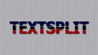 Split Text Effect | Photoshop CC2017