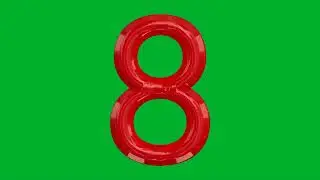 Green screen number -8