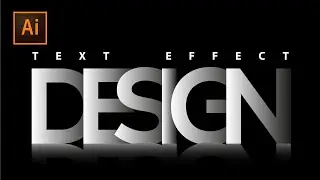 Shadow Text Effect in Illustrator: Easy Tutorial #Illustrator