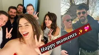 #demetozdemir and #enginakyürek happy moments on the Set of #adimfarah #kameraarkası #bts