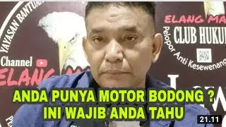 EVEN ILLEGAL MOTORBIKES ARE NOT RANDOMLY ARRESTED! HERE IS THE EXPLANATION. @ElangMaut