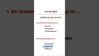 Medizinquiz! Teste dein Wissen!🥼