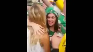 Irish Fans 'Serenade French Girl' in Bordeaux Shenanigans