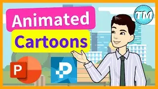 How to Create Animated Cartoons in PowerPoint | Using Pixton Comic Characters