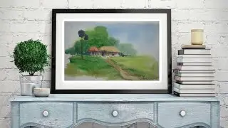 Watercolour Landscape  Painting#landscapepainting