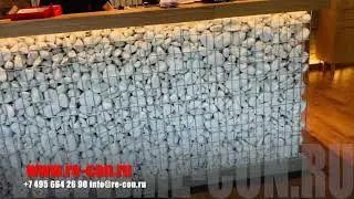 Барная стойка из сварных габионов