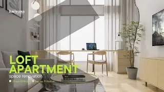 SMALL HOUSE DESIGN | 25 sqm Loft  Apartment | Modern Minimalist | D5 render