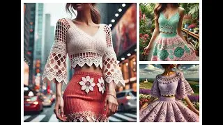 Beautiful woolen skirt for women (share ideas) #skirt #design #crochet #knitting