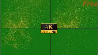 Particles green screen 4k  No Copyright |