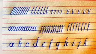 Handwriting basic strokes | Handwriting for beginners | how to write English small letters | a to z