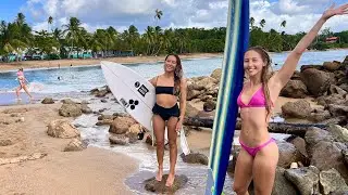 Surfing Waves & Chasing Waterfalls in Jungle of Puerto Rico (Vlog)