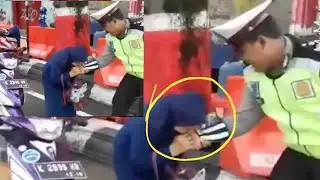 IBU INI MEMAKAN TANGAN POLISI GARA-GARA ??