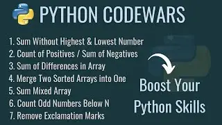 Solving 7 Codewars Challenges in Python - Beginner to Intermediate Problems
