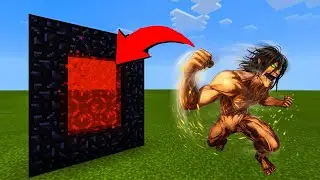 How to Make a PORTAL to ATTACK ON TITAN in Minecraft