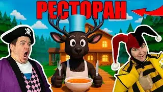 WE BUILT A RESTAURANT IN 99 NIGHTS IN THE FOREST IN ROBLOX?!