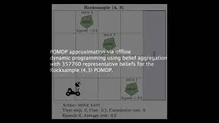 Solving the Rocksample POMDP with Belief Aggregation and Dynamic Programming
