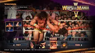 Rick Rude vs The Ultimate Warrior Showcase Gameplay | Rudest Awakening | Wrestlemania V | WWE 2K24