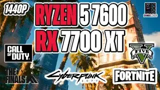 Ryzen 5 7600 + RX 7700 XT Benchmarks - 5 Games Tested - 1440p