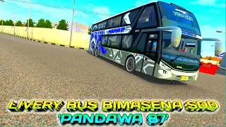 KEREN!! Livery Bus Simulator SDD Bimasena Terbaru | PANDAWA 87 | Kualitas SUPER HD