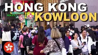 Hong Kong's Most Crowded District | Walking in Kowloon