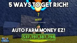 TOP 5 WAYS To Get Rich In Blox Fruits! - ( Super Easy Method )
