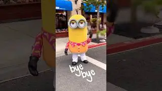 Kevin minion says bye bye to everyone #minions #despicableme #shorts #universalstudiosjapan