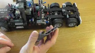 Building Lego Technic Mack Anthem SET 42078 PART 6