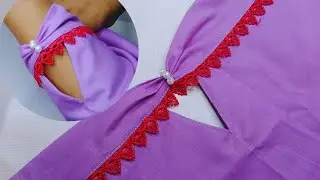 Beautiful Sleeves  Design🪡🪡New Sleeves Design #tutorial #sewing #begginners #stitchingtips