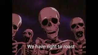 Skeletons roast jellybean