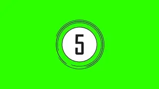 Animated Numbers #4 / Green Screen - Chroma Key