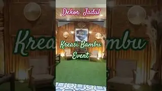 Dekorasi Klasik Photobooth dan Gate Bambu Jogja #dekorasibambu #dekorjadul