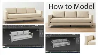 Realistic Couch Modeling Timelapse & Tutorial | 3ds Max to KeyShot Render | Beginner-Friendly