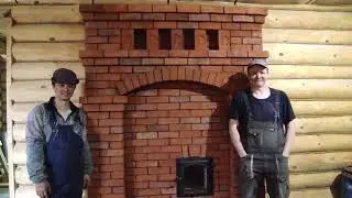 Большая теплоемкая банная печь в СНТ 