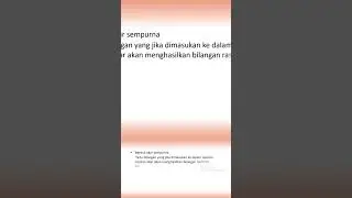 BENTUK AKAR. SEMPURNA