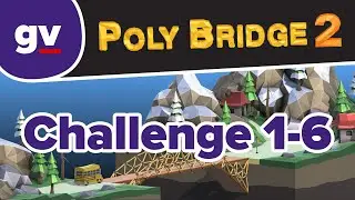 Poly Bridge 2 - Challenge 1-06 First Drawbridge - Walkthrough