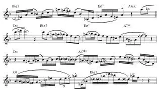 Night Bird - Phil Woods Solo Transcription (Eb). Transcribed by Arkady Dudka.