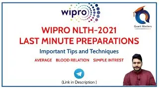 Wipro NLTH 2021 : AVERAGE | Blood Relation | Simple Intrest  ;  Tips and Techniques 