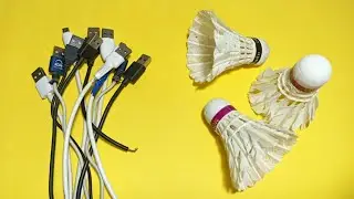 2 Awesome uses of old USB Cables and Shuttlecock