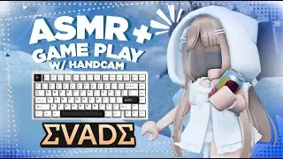 Roblox Evade | ASMR Rainy 75 Pro Keyboard + Gameplay  W/ Handcam | Deep Thock & Soft #6