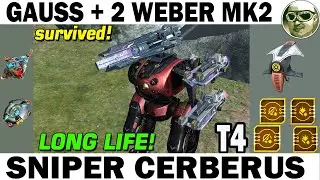 BUG SHOOTING! CERBERUS DOES NOT SHOOT 500 METERS WITH A FROST WAR ROBOTS GAUSS + 2 WEBER MK2