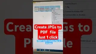 How to Combine Or Merge  Multiple JPGs  to PDF File | convert multiple images into one PDF file