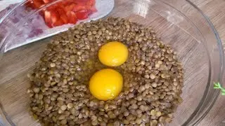 Try lentils and eggs together!  The kofta or meat substitute is surprisingly tasty