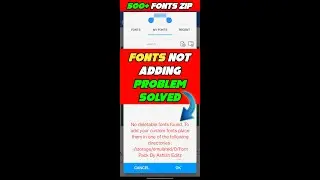 FONTS Not Showing in Pixellab Problem | Fonts Not Working in Pixellab #shorts