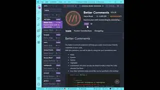 Customize Your Comments | Better Comments Extension | 